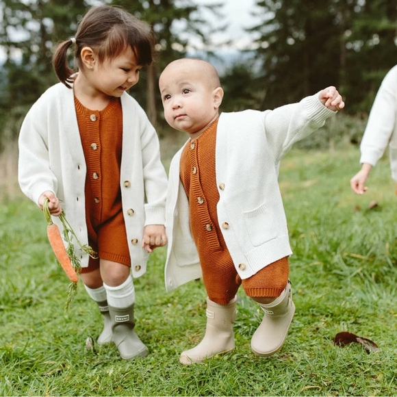 Goumi Kids Tan Rain Muddies Rainboots - Picture 7 of 7